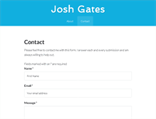 Tablet Screenshot of joshgates.com